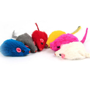 10 PCS PLUSH MOUSE CAT TOYS (Random Color) - Yahko Merchandise
