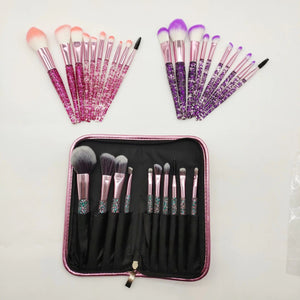 10 - Piece Makeup Brush Set for Beauty and Blending - Yahko Merchandise