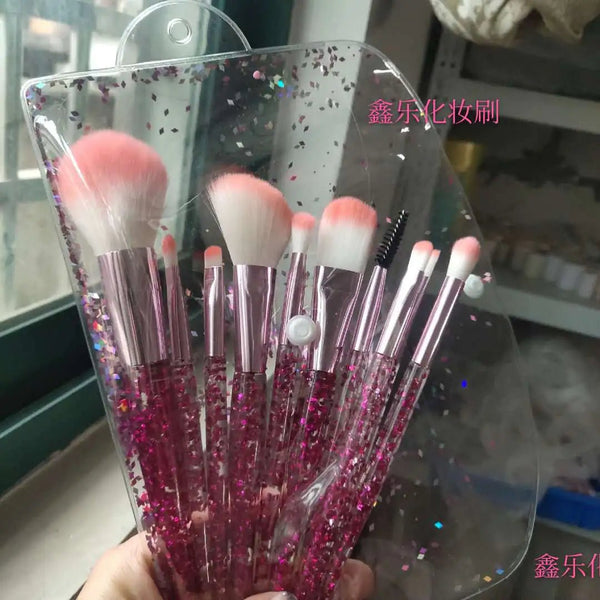 10 - Piece Makeup Brush Set for Beauty and Blending - Yahko Merchandise
