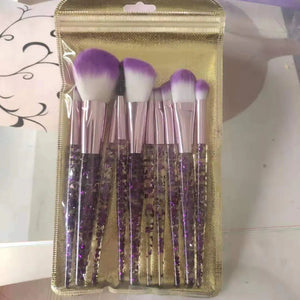 10 - Piece Makeup Brush Set for Beauty and Blending - Yahko Merchandise