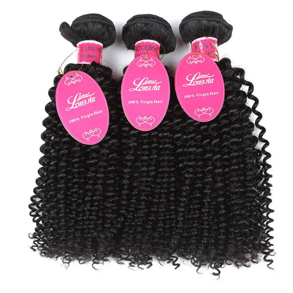 10A Deep Curly Brazilian Human Hair Bundles Weave - Yahko Merchandise