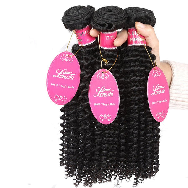 10A Deep Curly Brazilian Human Hair Bundles Weave - Yahko Merchandise