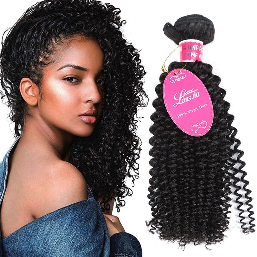 10A Deep Curly Brazilian Human Hair Bundles Weave - Yahko Merchandise