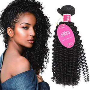 10A Deep Curly Brazilian Human Hair Bundles Weave - Yahko Merchandise