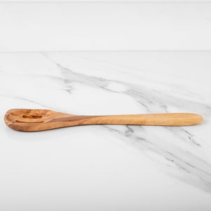 11.8" (30cm) Olive Wood Slotted Spatula, Handmade - Yahko Merchandise