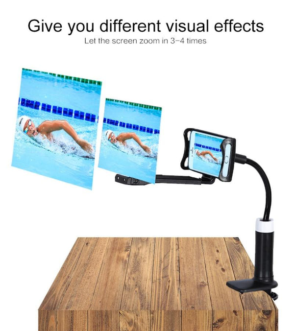 12" Mobile Phone HD Projection 3D Magnifier with Stand - Yahko Merchandise