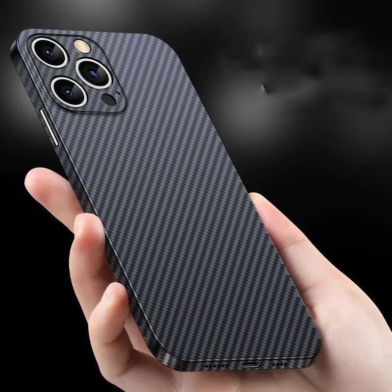 12 Pro Max Carbon Fiber Pattern Ultra - Thin Case - Yahko Merchandise