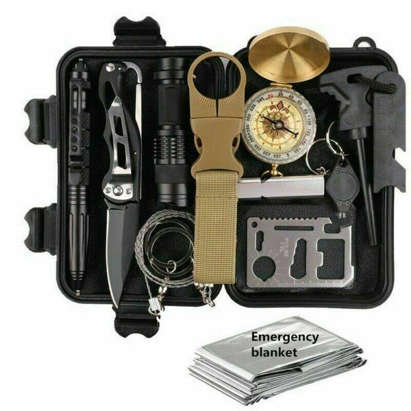 14 in 1 Outdoor Emergency Survival And Safety Gear Kit Camping - Yahko Merchandise