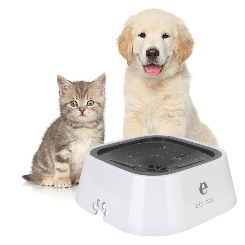 1.5L Cat Dog Water Bowl Carried Floating Bowl Anti - Overflow Slow Water Feeder Dispenser Pet Fountain ABS&PP Dog Supplies - Yahko Merchandise