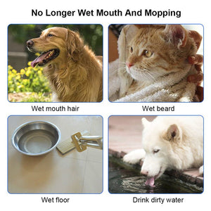 1.5L Cat Dog Water Bowl Carried Floating Bowl Anti - Overflow Slow Water Feeder Dispenser Pet Fountain ABS&PP Dog Supplies - Yahko Merchandise