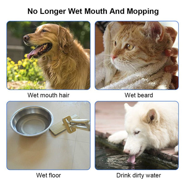 1.5L Cat Dog Water Bowl Carried Floating Bowl Anti - Overflow Slow Water Feeder Dispenser Pet Fountain ABS&PP Dog Supplies - Yahko Merchandise