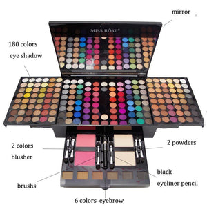 180 Colors Eyes Shadow Blush Set Personalized Piano - shaped Makeup Palette Box - Yahko Merchandise