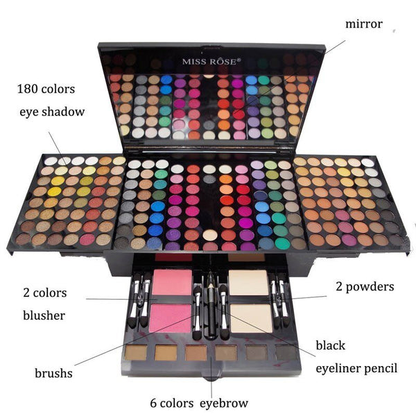 180 Colors Eyes Shadow Blush Set Personalized Piano - shaped Makeup Palette Box - Yahko Merchandise
