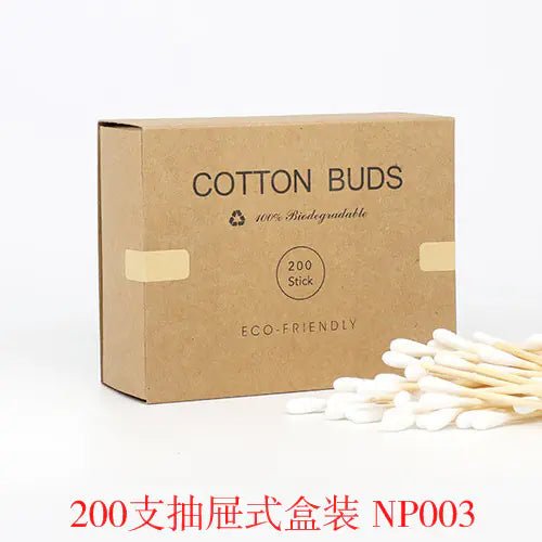 200 Bamboo Cotton Swabs for Makeup and Ear Cleaning - Yahko Merchandise