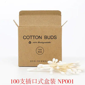 200 Bamboo Cotton Swabs for Makeup and Ear Cleaning - Yahko Merchandise