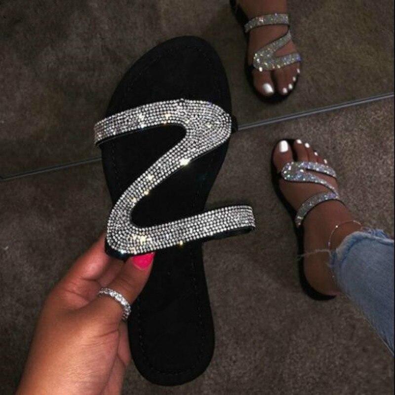 2021 Bling Bling Slides Women's Slippers for Summer Beach - Yahko Merchandise
