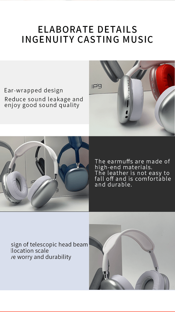 2021 New Wireless Headset HIFI Stereo Bluetooth Headphones - Yahko Merchandise