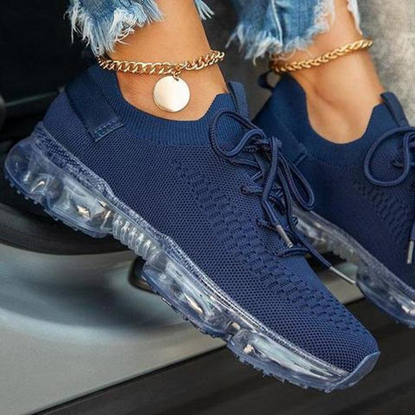 2021 Purple Sneakers Women Casual Shoes Mesh Air - Cushion Flat - Yahko Merchandise