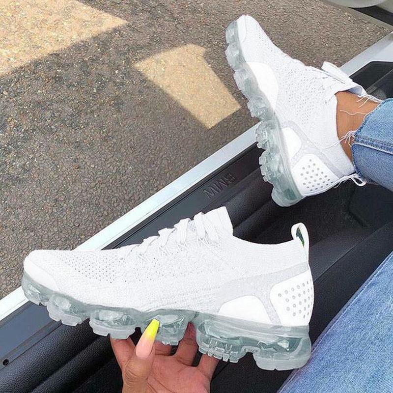 2021 Purple Sneakers Women Casual Shoes Mesh Air - Cushion Flat - Yahko Merchandise