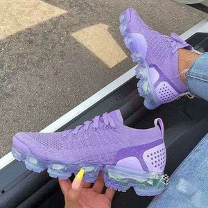 2021 Purple Sneakers Women Casual Shoes Mesh Air - Cushion Flat - Yahko Merchandise