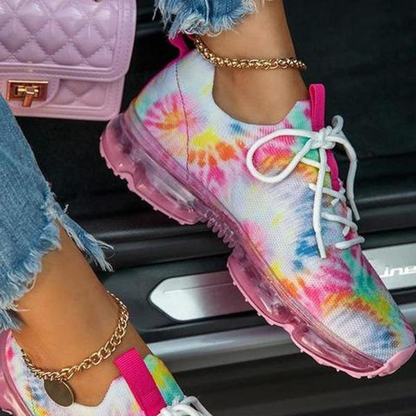 2021 Purple Sneakers Women Casual Shoes Mesh Air - Cushion Flat - Yahko Merchandise