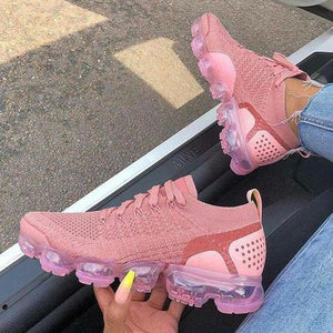 2021 Purple Sneakers Women Casual Shoes Mesh Air - Cushion Flat - Yahko Merchandise
