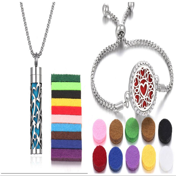 2024 New Kaleidoscope Aromatherapy Bracelet Perfume Essential Oil Diffuser Locket Bracelet Charms Women Aroma Diffuser Jewelry - Yahko Merchandise