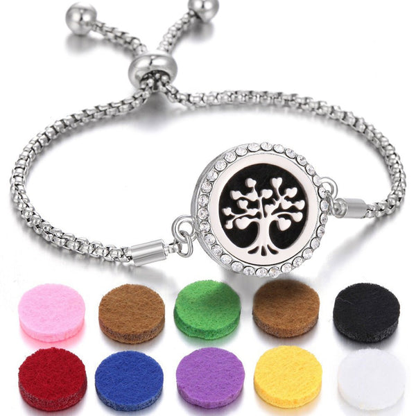 2024 New Kaleidoscope Aromatherapy Bracelet Perfume Essential Oil Diffuser Locket Bracelet Charms Women Aroma Diffuser Jewelry - Yahko Merchandise