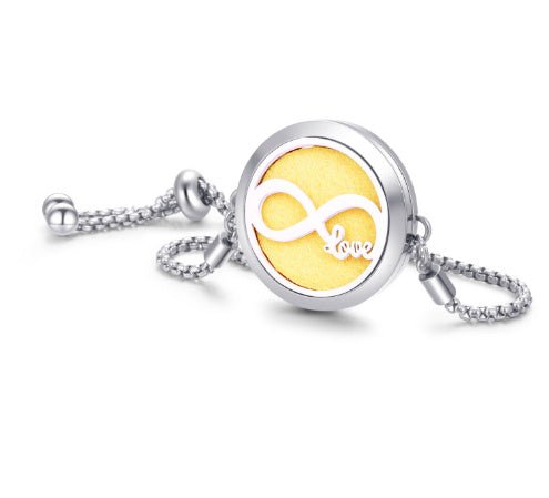 2024 New Kaleidoscope Aromatherapy Bracelet Perfume Essential Oil Diffuser Locket Bracelet Charms Women Aroma Diffuser Jewelry - Yahko Merchandise