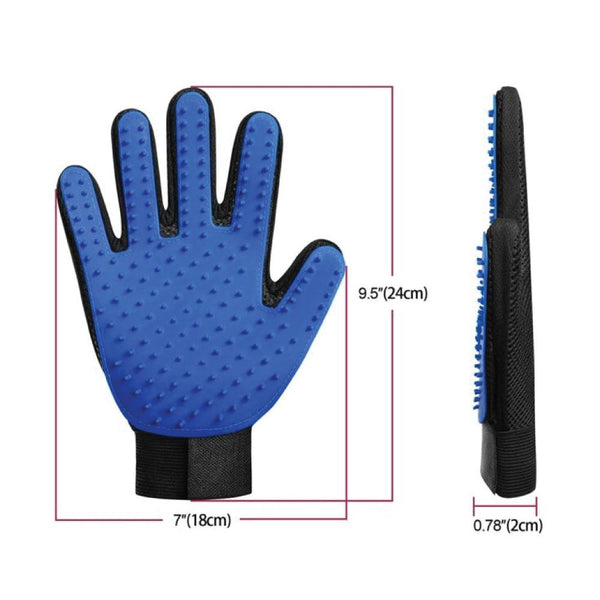 2in1 Pet Deshedding and Massage Glove - Dog or Cat Hair Grooming Right - Yahko Merchandise