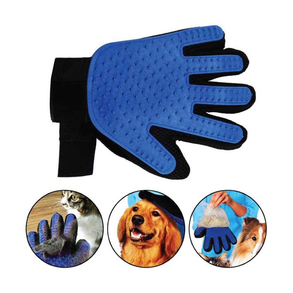 2in1 Pet Deshedding and Massage Glove - Dog or Cat Hair Grooming Right - Yahko Merchandise