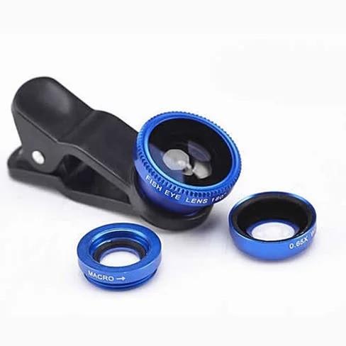 3 - in - 1 Universal Clip on Smartphone Camera Lens - 6 Colors - Yahko Merchandise