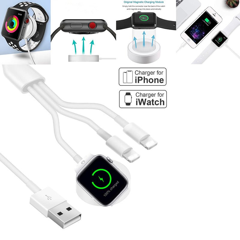3 in 1 Wireless Charger Quick Charger USB Cable - Yahko Merchandise