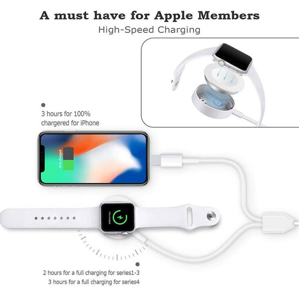 3 in 1 Wireless Charger Quick Charger USB Cable - Yahko Merchandise