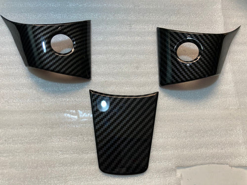 3 Pcs Set Car Steering Wheel Decoration For Tesla Model 3 With Logo - Yahko Merchandise