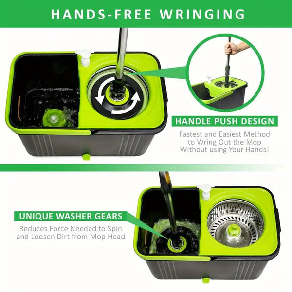 360° Rotating Microfiber Spin Mop Replacement Head - Yahko Merchandise
