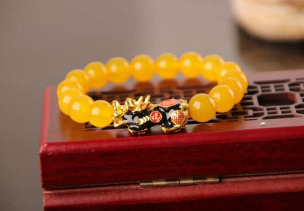 3D Gold Plated PiXiu Bracelet - Yahko Merchandise