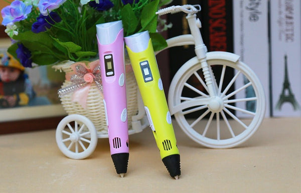 3D print pen 3D pen two generation graffiti 3D stereoscopic paintbrush children puzzle painting toys - Yahko Merchandise