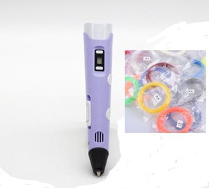 3D print pen 3D pen two generation graffiti 3D stereoscopic paintbrush children puzzle painting toys - Yahko Merchandise