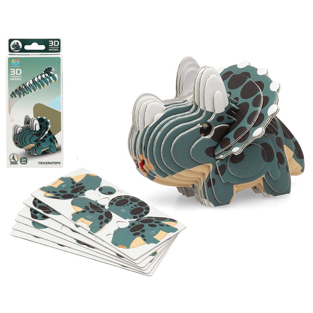 3D Puzzle Dino Green 18 x 8 cm - Yahko Merchandise