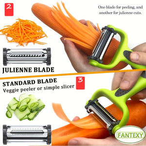3in1 Peeler Paring Knife Grater Ultimate Kitchen Tool - Yahko Merchandise