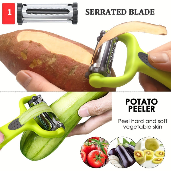 3in1 Peeler Paring Knife Grater Ultimate Kitchen Tool - Yahko Merchandise