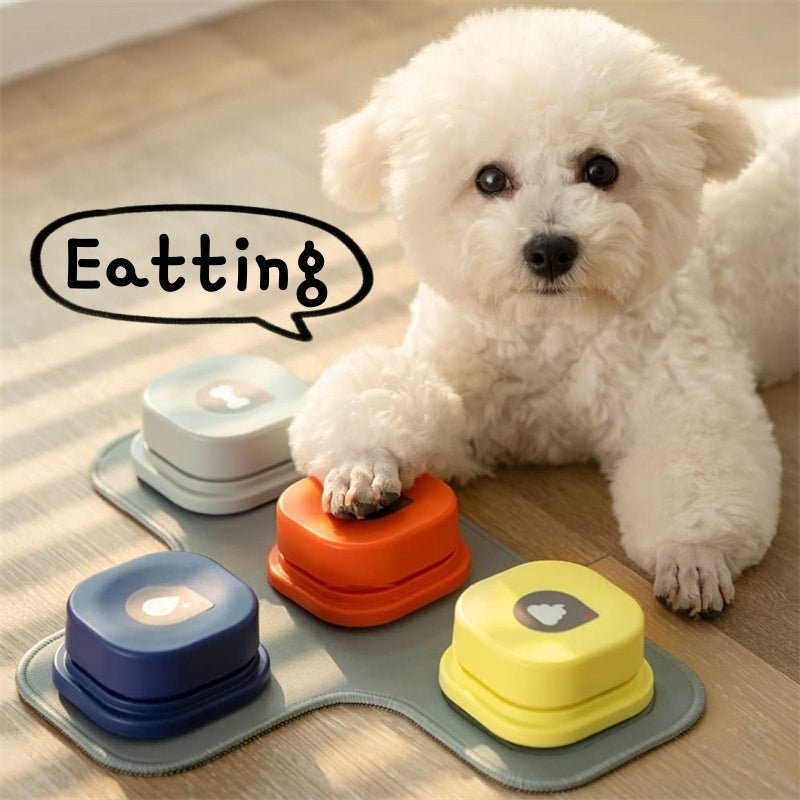 4 Colors Pet Communication Button One - click Prevent Physical Inactivity Recordable Dog Talking Button Toy Cat Toy Pet Products - Yahko Merchandise