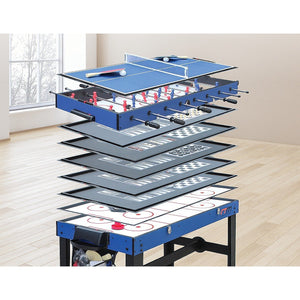 4FT 12 - in - 1 Combo Games Tables Foosball Soccer Basketball Hockey Pool - Yahko Merchandise