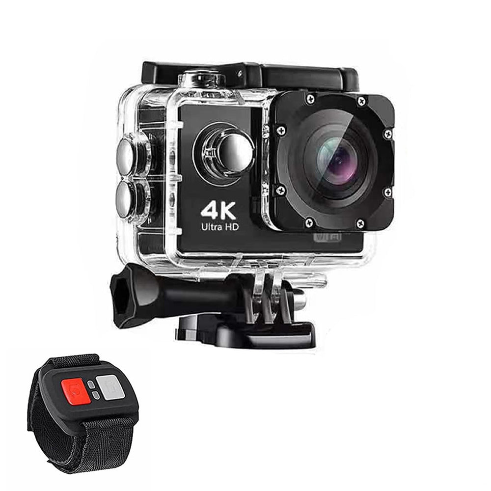 4K Waterproof All Digital UHD WiFi Camera + RF Remote And Accessories - Yahko Merchandise