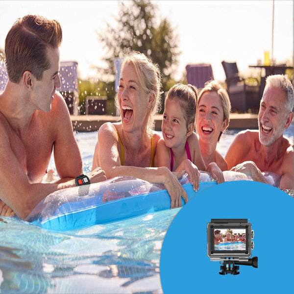 4K Waterproof All Digital UHD WiFi Camera + RF Remote And Accessories - Yahko Merchandise