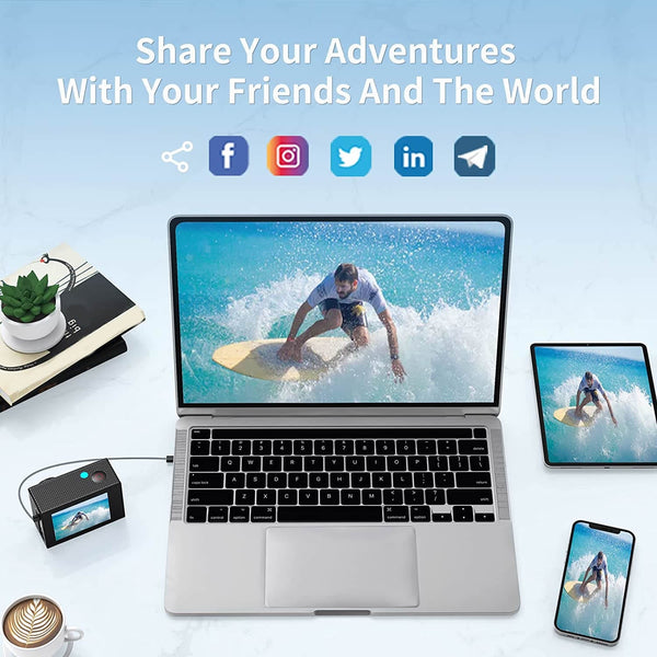 4K Waterproof All Digital UHD WiFi Camera + RF Remote And Accessories - Yahko Merchandise