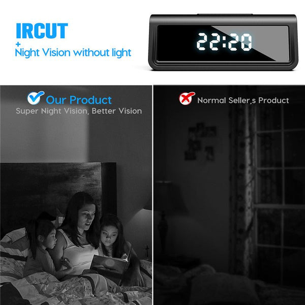 4K Wifi Secret Clock Micro Camera Security Camera IR Night Vision - Yahko Merchandise
