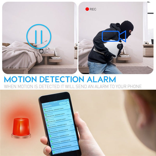 4K Wifi Secret Clock Micro Camera Security Camera IR Night Vision - Yahko Merchandise