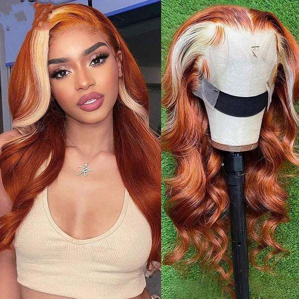 4X4 Human Hair Wig Head Cover Highlights 613 - Yahko Merchandise